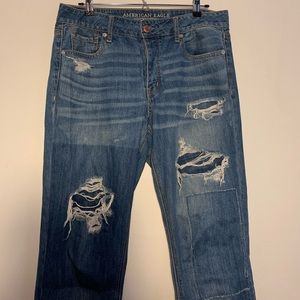 Distressed American Eagle jeans